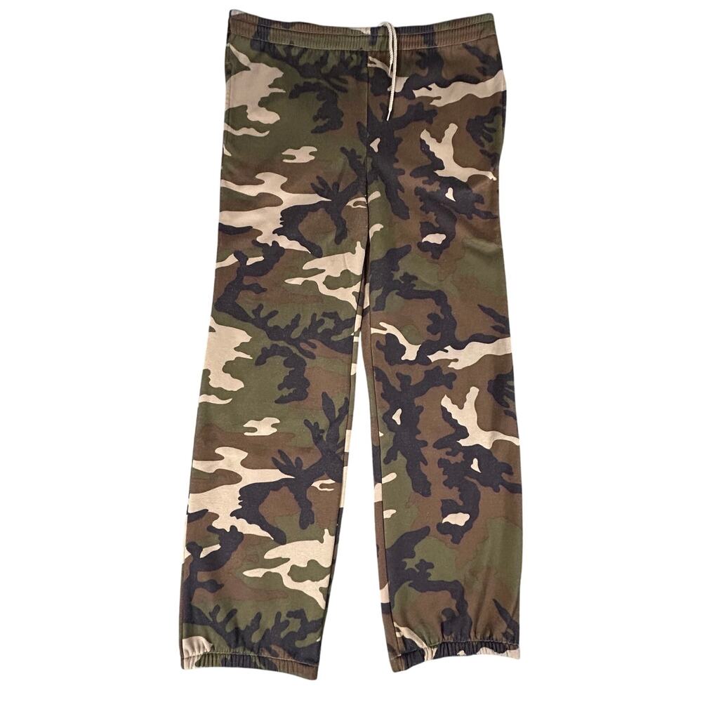 VTG Duck Bay Jungle Camo Jogger Pants Mens M Hunting Camouflage Sweatpants‎